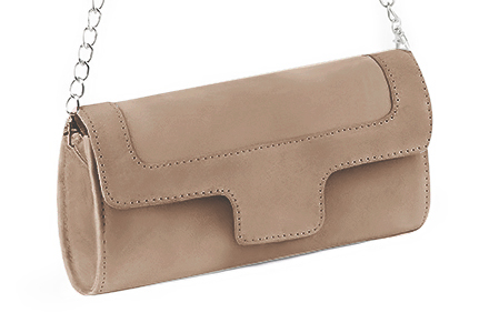 Handcrafted women's elegant clutch in premium tan beige leather. Perfect for weddings, ceremonies, and parties.  
                Choose from our luxurious collections of leather and fabric to perfectly match your clutches to your outfits.